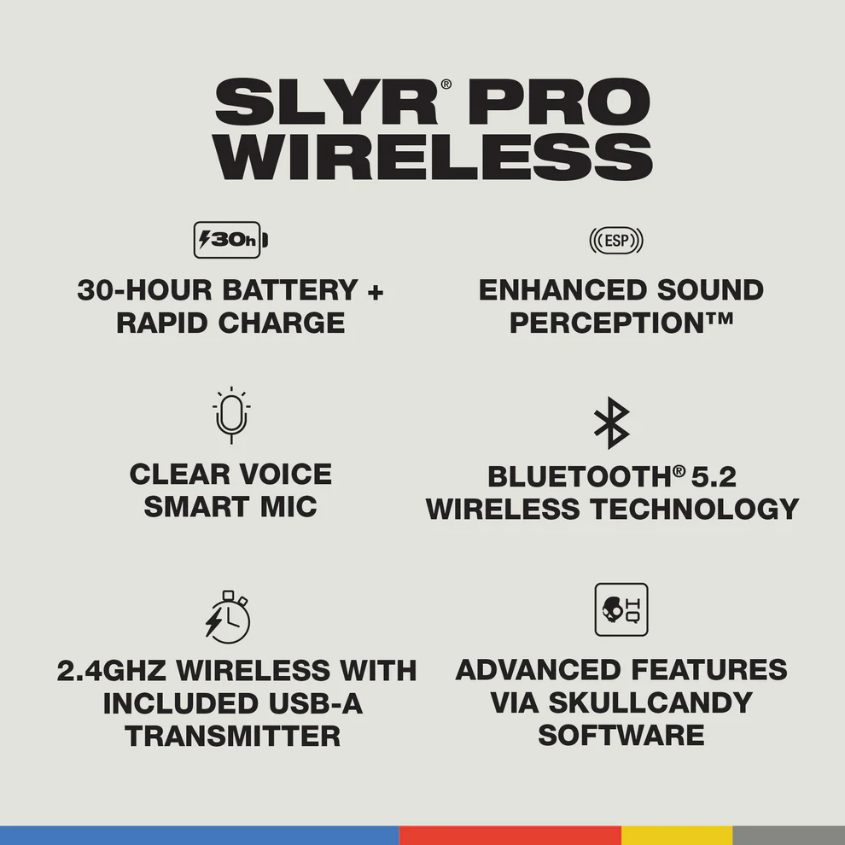 Skullcandy SLYR Pro Wireless Multi-Platform Gaming Headset - PlayStation Edition Skullcandy SLYR Pro Wireless Multi-Platform Gaming Headset - PlayStation Edition